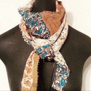 Vintage Upcycled Boho Hippy Festival Scarf!